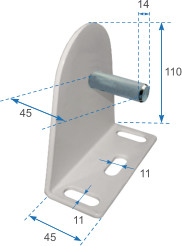 Rollenhalterplatte und winde für fallvorhang