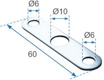 Junction plate made in various types of measurement 