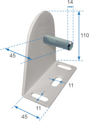 Roller supporting plate and winch for drop awnings