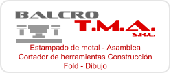Estampado de metal - Asamblea Cortador de herramientas Construcción  Fold - Dibujo  S.R.L. T.M.A. BALCRO